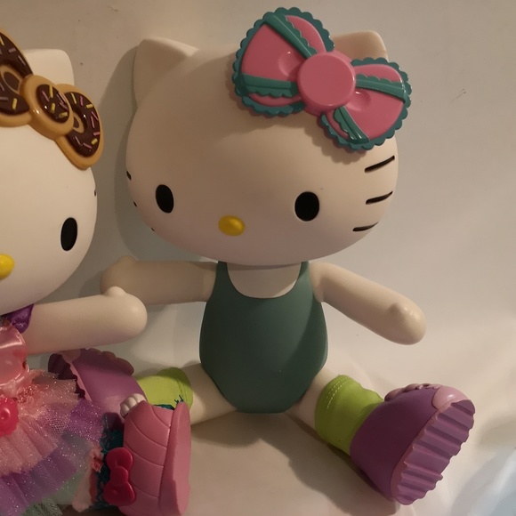 Set of Two Large Sanrio Hello Kitty Collectable Posable Arms & Legs Glow 80s 90s - Picture 4 of 9